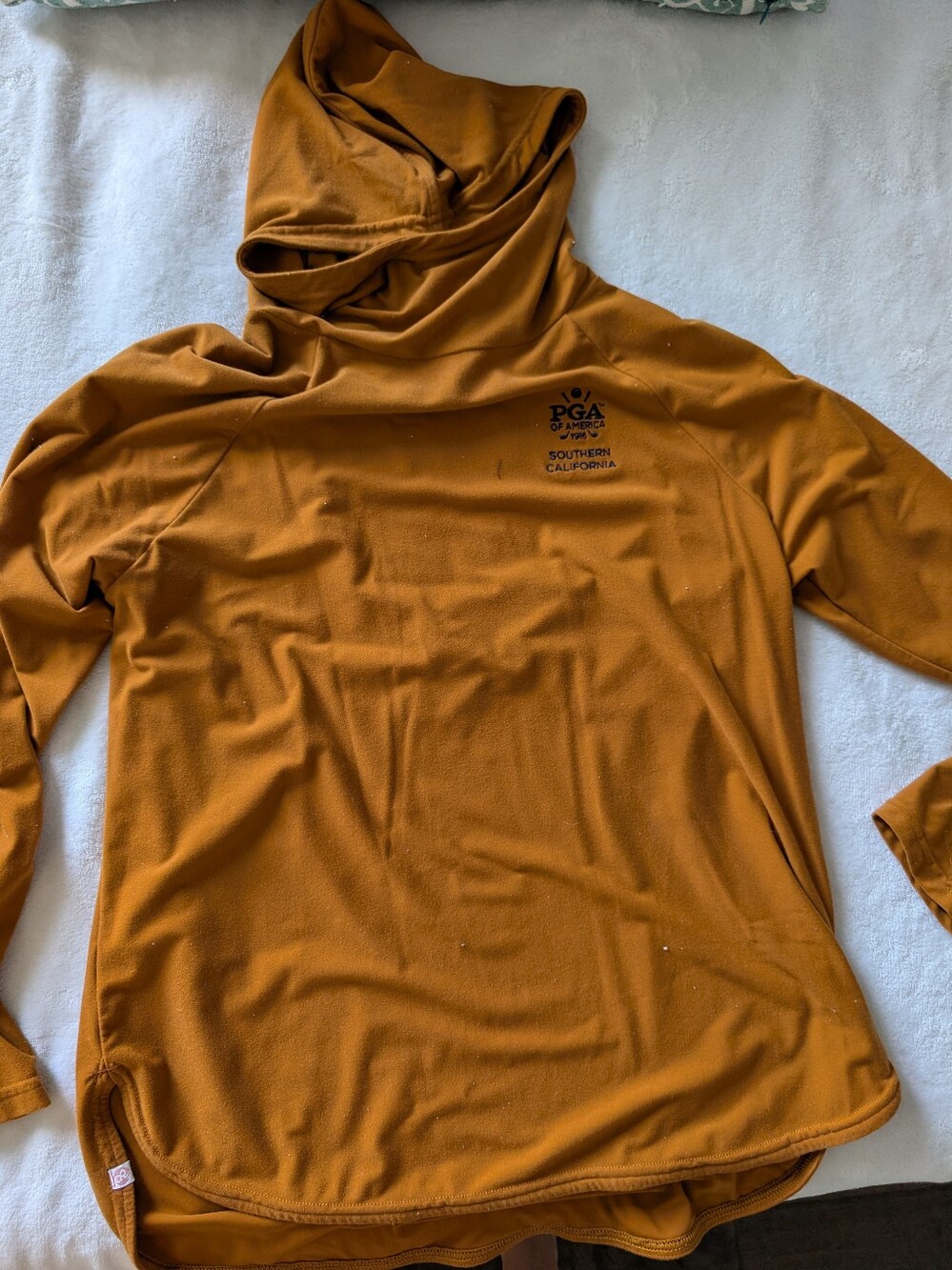 Southern California Hooded Long Sleeve Shirt - Mustard